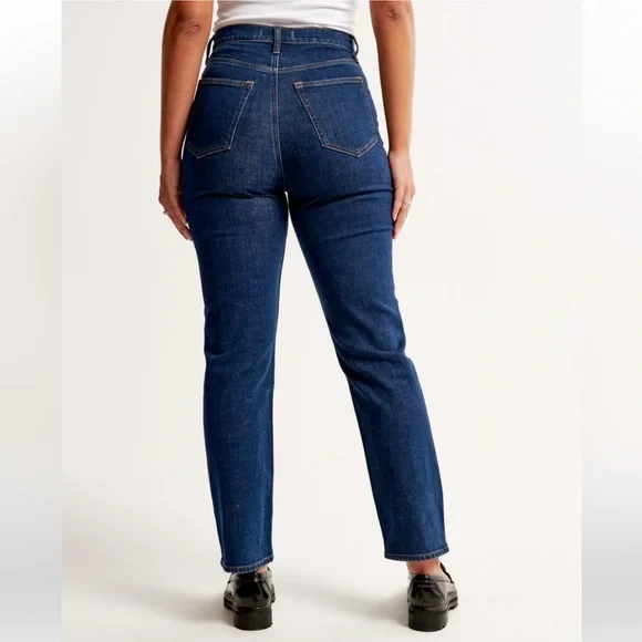 Abercrombie & Fitch Curve Love Ultra High Rise Ankle Straight Jean - Size 26/2 - Picture 7 of 12